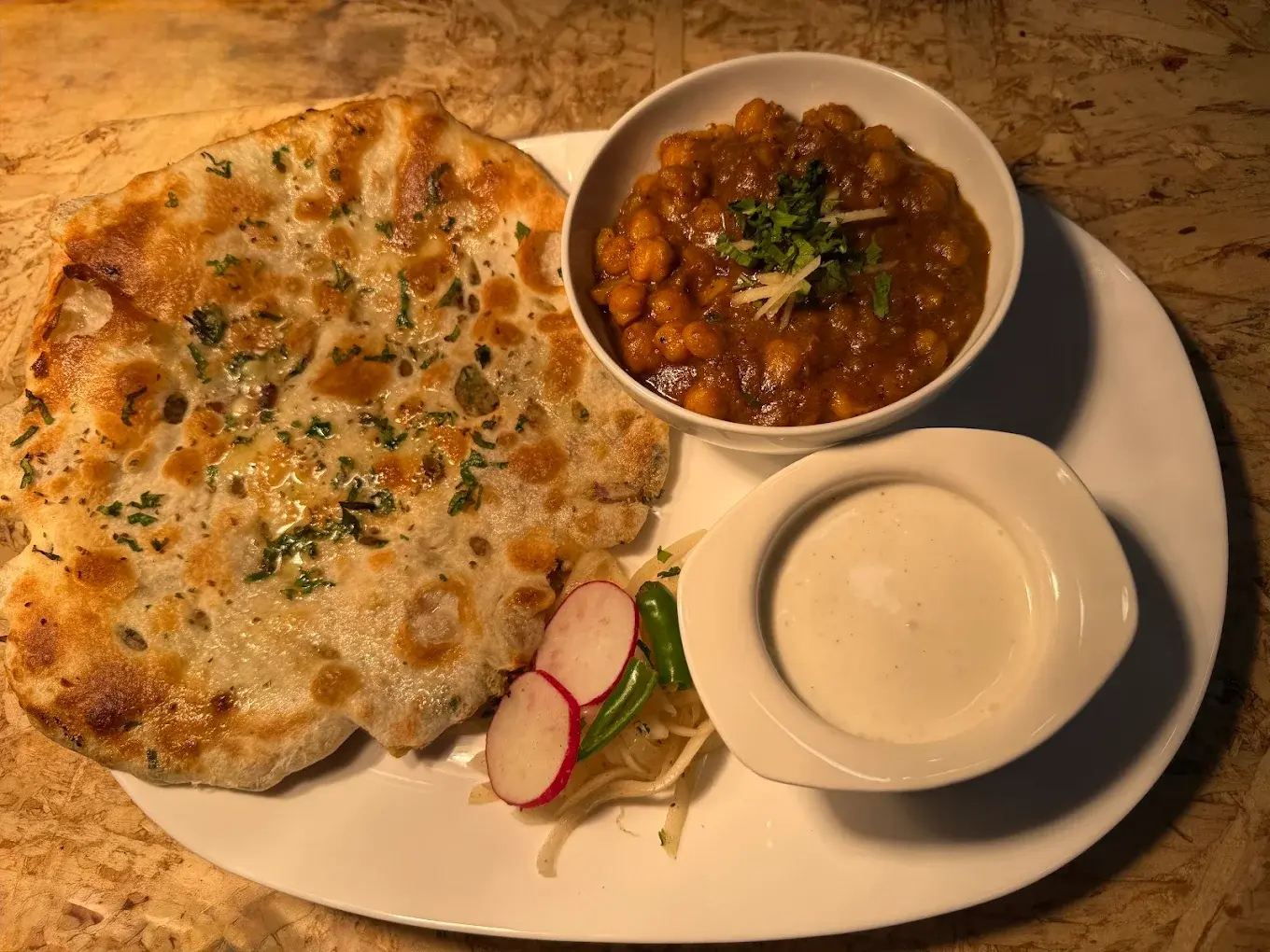 Salty lassi with house-made masala at Naan Tale Calgary
