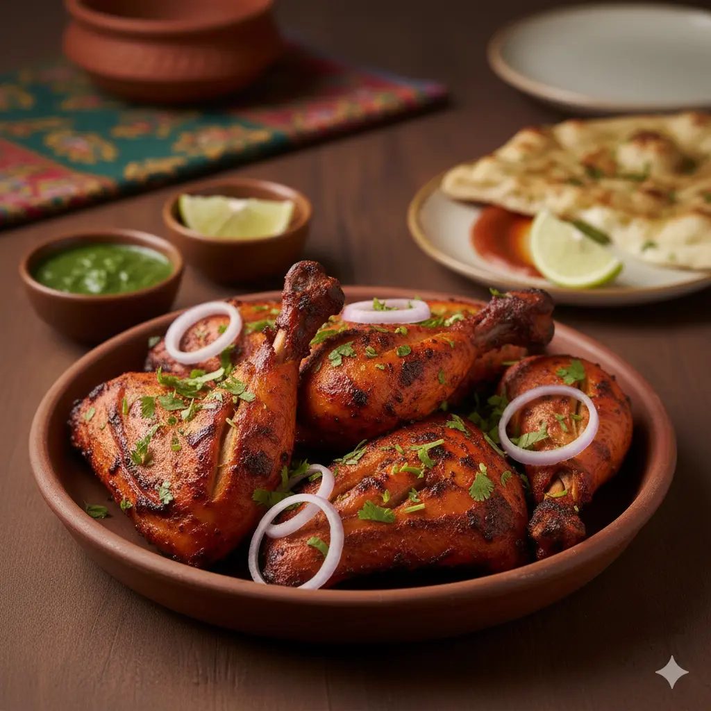 Delicious Tandoori Chicken at Naan Tale in Ramsay Calgary, AB